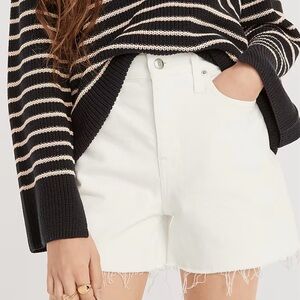 NWT J. Crew High-rise Denim Short White